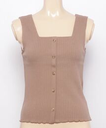 WEGO | WEGO/リブフロントボタンタンクトップ(タンクトップ)