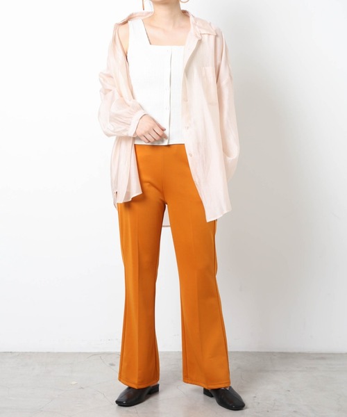 WEGO（ウィゴー）の「WEGO/リブフロントボタンタンクトップ（タンクトップ・レディース・ブラック/ホワイト/イエロー/ライトブラウン/オレンジ/ライム/カーキ/ブルー系その他・FREE）」の20枚目の写真