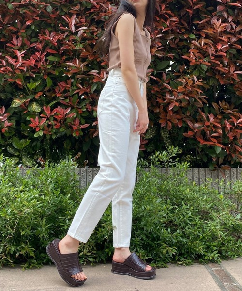 WEGO（ウィゴー）の「WEGO/リブフロントボタンタンクトップ（タンクトップ・レディース・ブラック/ホワイト/イエロー/ライトブラウン/オレンジ/ライム/カーキ/ブルー系その他・FREE）」の17枚目の写真