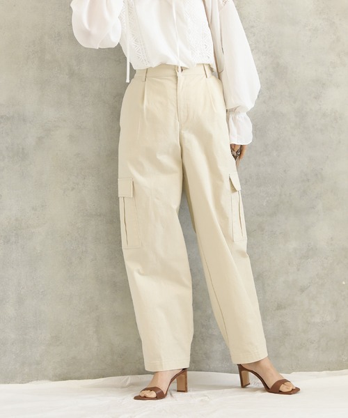 Gready Brilliant（グレディブリリアン）の「Ｃｐｕ裾タブカーゴ（カーゴパンツ・レディース・アイボリー/カーキ・38）」の11枚目の写真