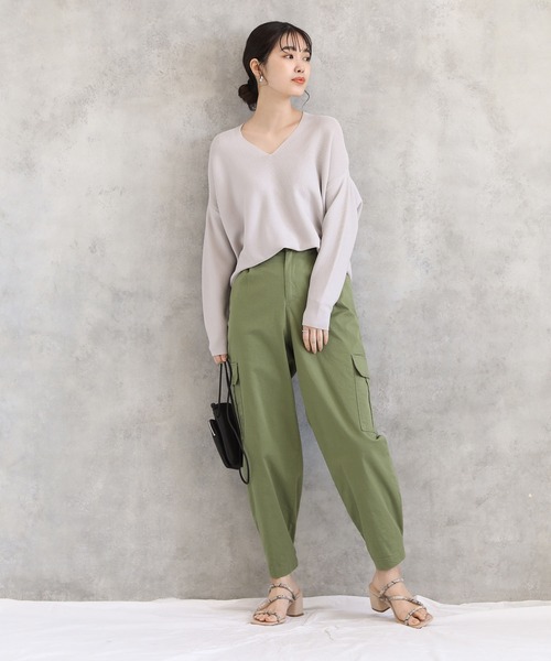 Gready Brilliant（グレディブリリアン）の「Ｃｐｕ裾タブカーゴ（カーゴパンツ・レディース・アイボリー/カーキ・38）」の18枚目の写真