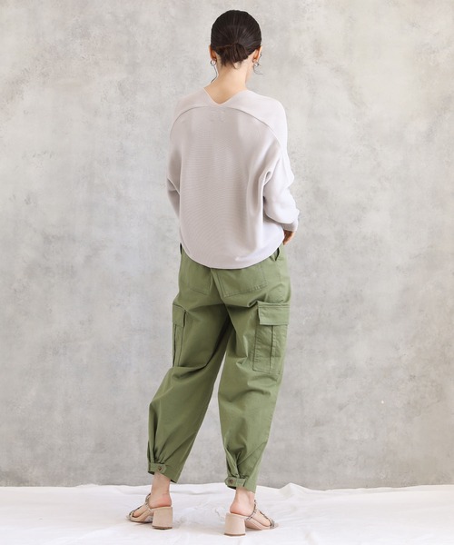 Gready Brilliant（グレディブリリアン）の「Ｃｐｕ裾タブカーゴ（カーゴパンツ・レディース・アイボリー/カーキ・38）」の20枚目の写真
