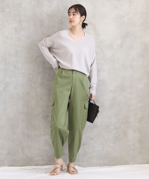 Gready Brilliant（グレディブリリアン）の「Ｃｐｕ裾タブカーゴ（カーゴパンツ・レディース・アイボリー/カーキ・38）」の22枚目の写真