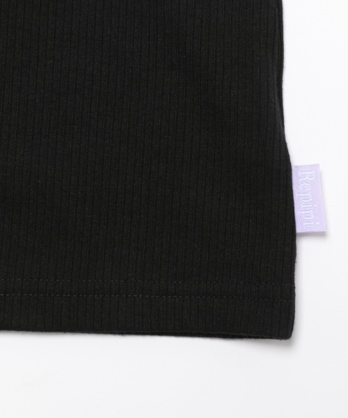 repipi armario（レピピ アルマリオ）の「パッド付きリブタンクトップ（タンクトップ・キッズ・ブラック/ホワイト/ライトピンク/サックスブルー/ゴールド・MEDIUM/LARGE/SMALL）」の12枚目の写真