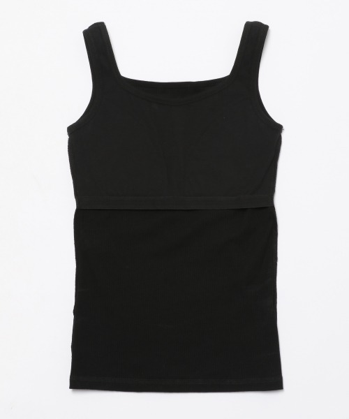 repipi armario（レピピ アルマリオ）の「パッド付きリブタンクトップ（タンクトップ・キッズ・ブラック/ホワイト/ライトピンク/サックスブルー/ゴールド・MEDIUM/LARGE/SMALL）」の14枚目の写真