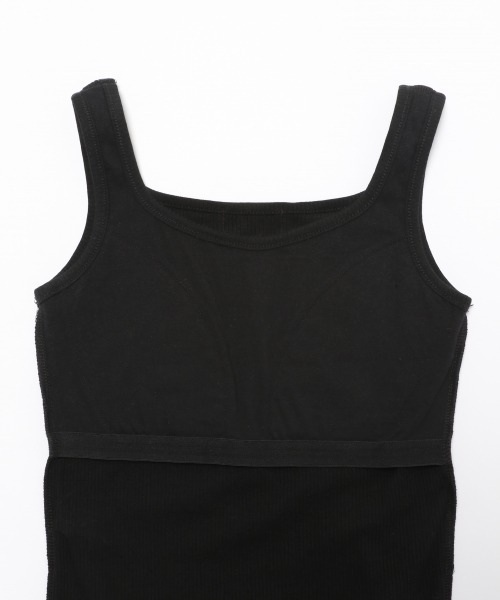 repipi armario（レピピ アルマリオ）の「パッド付きリブタンクトップ（タンクトップ・キッズ・ブラック/ホワイト/ライトピンク/サックスブルー/ゴールド・MEDIUM/LARGE/SMALL）」の15枚目の写真