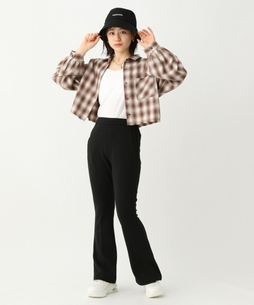 repipi armario（レピピ アルマリオ）の「パッド付きリブタンクトップ（タンクトップ・キッズ・ブラック/ホワイト/ライトピンク/サックスブルー/ゴールド・MEDIUM/LARGE/SMALL）」の22枚目の写真