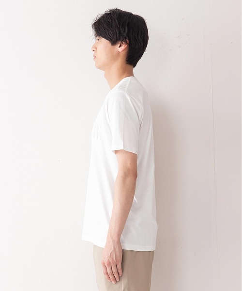 OUTDOOR PRODUCTS APPAREL(アウトドアプロダクツアパレル)の「エンボスブランドロゴTシャツ 同色プリント ユニセックス(Tシャツ/カットソー・メンズ・ホワイト/ベージュ/カーキ/ダークブルー/ブラック/ダークグリーン/ブラウン/ネイビー/ダークベージュ・SMALL/MEDIUM/LARGE/X-LARGE)」の20枚目の写真