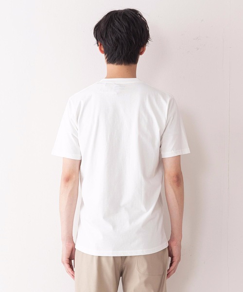OUTDOOR PRODUCTS APPAREL(アウトドアプロダクツアパレル)の「エンボスブランドロゴTシャツ 同色プリント ユニセックス(Tシャツ/カットソー・メンズ・ホワイト/ベージュ/カーキ/ダークブルー/ブラック/ダークグリーン/ブラウン/ネイビー/ダークベージュ・SMALL/MEDIUM/LARGE/X-LARGE)」の21枚目の写真