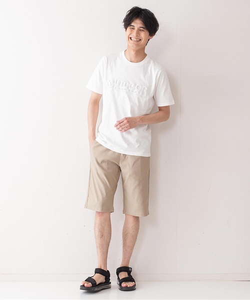 OUTDOOR PRODUCTS APPAREL(アウトドアプロダクツアパレル)の「エンボスブランドロゴTシャツ 同色プリント ユニセックス(Tシャツ/カットソー・メンズ・ホワイト/ベージュ/カーキ/ダークブルー/ブラック/ダークグリーン/ブラウン/ネイビー/ダークベージュ・SMALL/MEDIUM/LARGE/X-LARGE)」の15枚目の写真