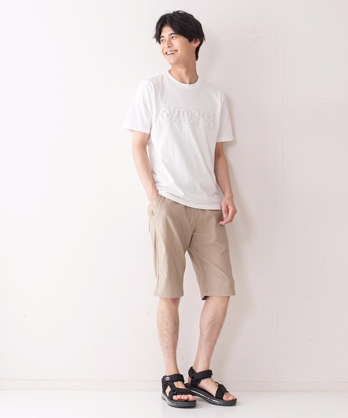 OUTDOOR PRODUCTS APPAREL(アウトドアプロダクツアパレル)の「エンボスブランドロゴTシャツ 同色プリント ユニセックス(Tシャツ/カットソー・メンズ・ホワイト/ベージュ/カーキ/ダークブルー/ブラック/ダークグリーン/ブラウン/ネイビー/ダークベージュ・SMALL/MEDIUM/LARGE/X-LARGE)」の17枚目の写真