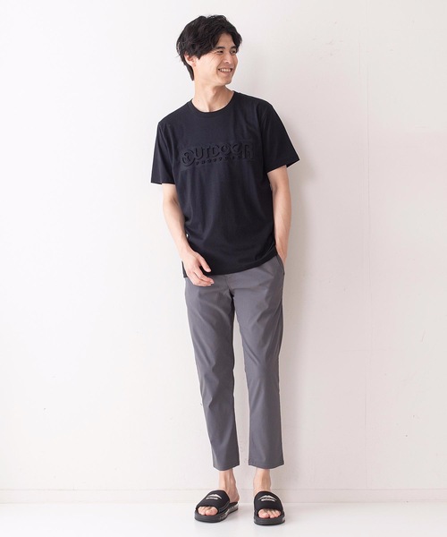 OUTDOOR PRODUCTS APPAREL(アウトドアプロダクツアパレル)の「エンボスブランドロゴTシャツ 同色プリント ユニセックス(Tシャツ/カットソー・メンズ・ホワイト/ベージュ/カーキ/ダークブルー/ブラック/ダークグリーン/ブラウン/ネイビー/ダークベージュ・SMALL/MEDIUM/LARGE/X-LARGE)」の22枚目の写真