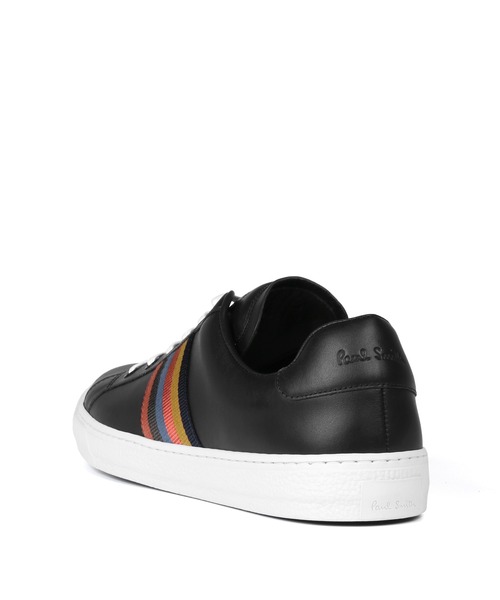 Paul Smith（ポールスミス）の「ブライトストライプレザースニーカー / 200801 HANS（スニーカー・メンズ・ホワイト/ブラック・SMALL/MEDIUM/LARGE/X-LARGE）」の9枚目の写真