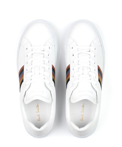 【関税込み】Paul Smith ホワイト Hansen レザースニーカー Men's White Leather 'Hansen' Sneakers