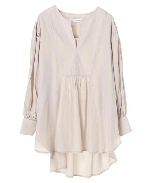 Green　Parks（グリーンパークス）の「フレアブラウス＊（Tシャツ/カットソー・レディース・ベージュ/オフホワイト/ブルー・FREE）」の22枚目の写真