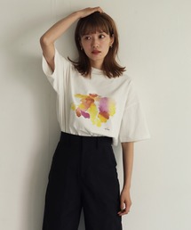 【CLEIO】ウォーターペイントTシャツ