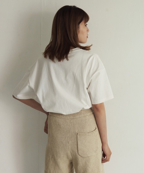 CLEIO（クレイオ）の「【CLEIO】ウォーターペイントTシャツ（Tシャツ/カットソー・レディース・ホワイト/ベージュ/ホワイト系その他/ベージュ系その他・FREE）」の11枚目の写真