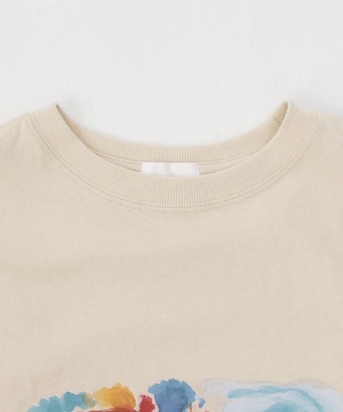 CLEIO（クレイオ）の「【CLEIO】ウォーターペイントTシャツ（Tシャツ/カットソー・レディース・ホワイト/ベージュ/ホワイト系その他/ベージュ系その他・FREE）」の10枚目の写真