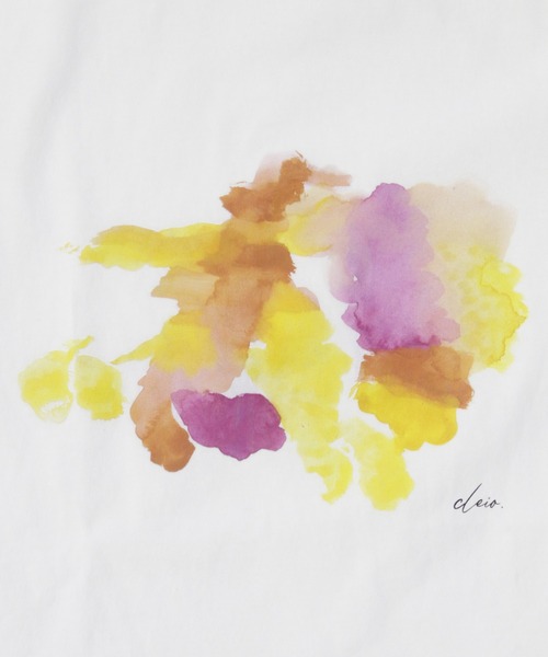 CLEIO（クレイオ）の「【CLEIO】ウォーターペイントTシャツ（Tシャツ/カットソー・レディース・ホワイト/ベージュ/ホワイト系その他/ベージュ系その他・FREE）」の16枚目の写真