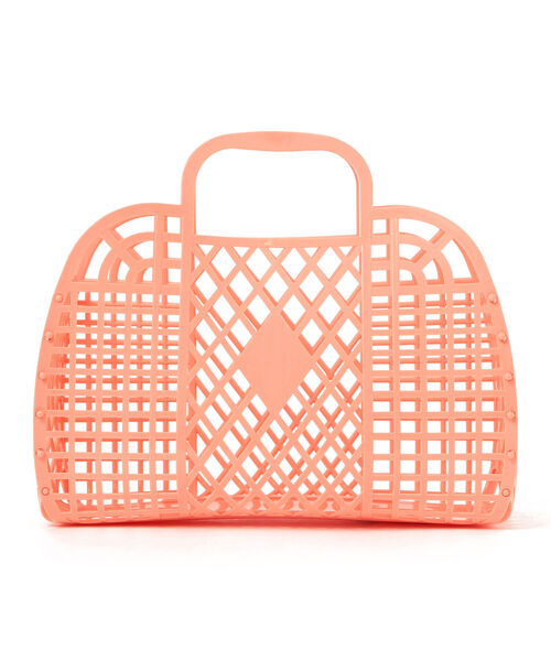 こども ビームス（コドモビームス）の「Sun Jellies / レトロバスケット S（トートバッグ・キッズ・イエロー/ライトブルー/ブラウン系その他2/ミント/クリーム/ラベンダー/レッド系その他/レッド系その他3/ピンク/レッド系その他4・ONE SIZE）」の8枚目の写真