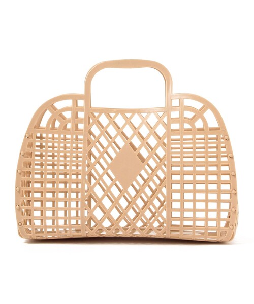 こども ビームス（コドモビームス）の「Sun Jellies / レトロバスケット S（トートバッグ・キッズ・イエロー/ライトブルー/ブラウン系その他2/ミント/クリーム/ラベンダー/レッド系その他/レッド系その他3/ピンク/レッド系その他4・ONE SIZE）」の2枚目の写真