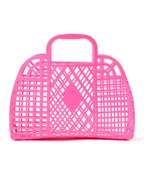 こども ビームス（コドモビームス）の「Sun Jellies / レトロバスケット S（トートバッグ・キッズ・イエロー/ライトブルー/ブラウン系その他2/ミント/クリーム/ラベンダー/レッド系その他/レッド系その他3/ピンク/レッド系その他4・ONE SIZE）」の10枚目の写真