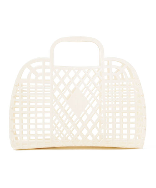 こども ビームス（コドモビームス）の「Sun Jellies / レトロバスケット S（トートバッグ・キッズ・イエロー/ライトブルー/ブラウン系その他2/ミント/クリーム/ラベンダー/レッド系その他/レッド系その他3/ピンク/レッド系その他4・ONE SIZE）」の3枚目の写真