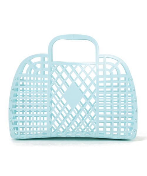 こども ビームス（コドモビームス）の「Sun Jellies / レトロバスケット S（トートバッグ・キッズ・イエロー/ライトブルー/ブラウン系その他2/ミント/クリーム/ラベンダー/レッド系その他/レッド系その他3/ピンク/レッド系その他4・ONE SIZE）」の5枚目の写真