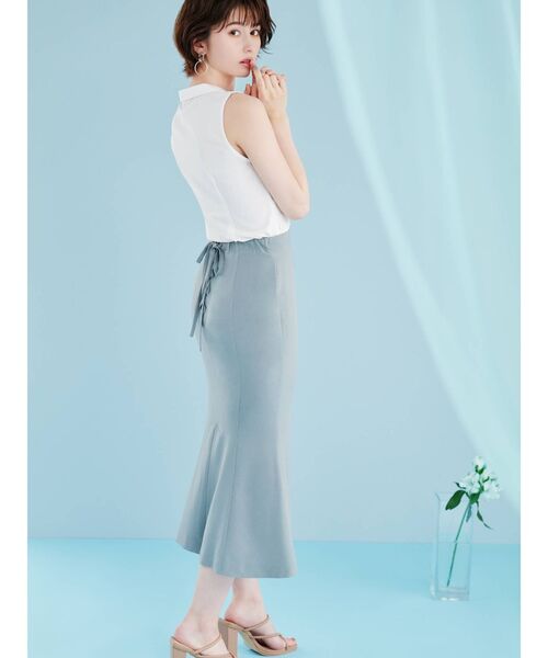 RESEXXY リゼクシー グロッシー マーブル フレア スカート ピンク