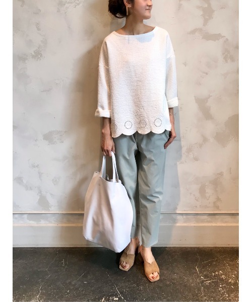 BEARDSLEY（ビアズリー）の「ハイテンショントラックパンツ（その他パンツ・レディース・ホワイト/ネイビー/カーキ・SMALL/FREE/LARGE）」の14枚目の写真