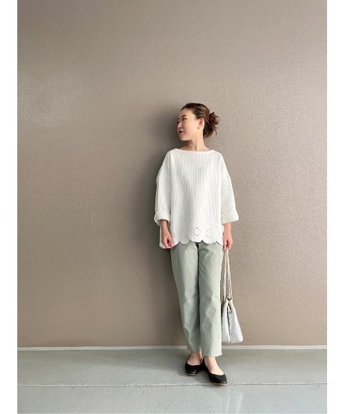 BEARDSLEY（ビアズリー）の「ハイテンショントラックパンツ（その他パンツ・レディース・ホワイト/ネイビー/カーキ・SMALL/FREE/LARGE）」の7枚目の写真