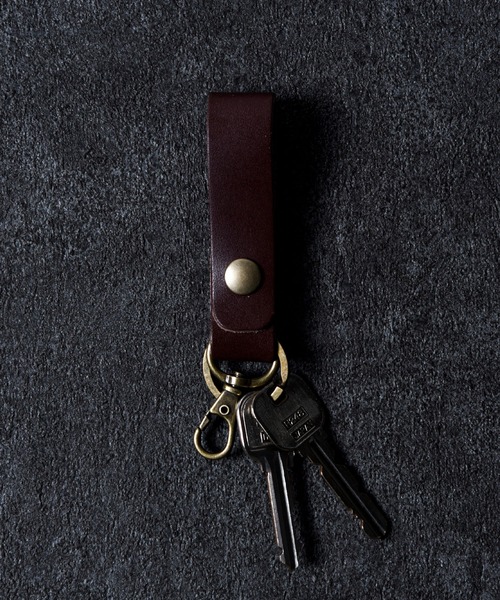 CALIFORNIA OUTFITTERS(カリフォルニア アウトフィッターズ)の「栃木レザーキーホルダー(キーホルダー・メンズ・ブラック/ブラウン/チョコ/ナチュラル/グリーン/ターコイズブルー/レッド/レンガ/ライトブラウン・ONE SIZE)」の3枚目の写真