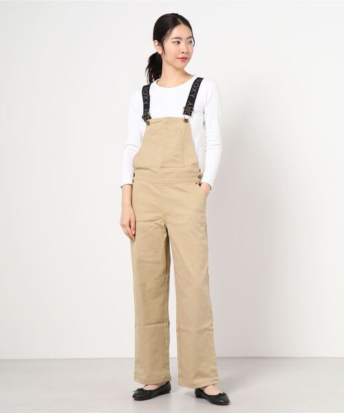 ROXY(ロキシー)の「ROXY/ロキシー ワンピース RDR212041(サロペット/オーバーオール・レディース・カーキ/ベージュ・S/M)」の1枚目の写真