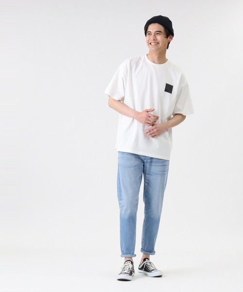 CAMP7（キャンプセブン）の「【CAMP7】エンボスフォトＴシャツ（Tシャツ/カットソー・メンズ・ブラック/オリーブ/ホワイト・L/M/XL）」の8枚目の写真