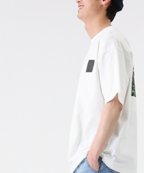 CAMP7（キャンプセブン）の「【CAMP7】エンボスフォトＴシャツ（Tシャツ/カットソー・メンズ・ブラック/オリーブ/ホワイト・L/M/XL）」の11枚目の写真