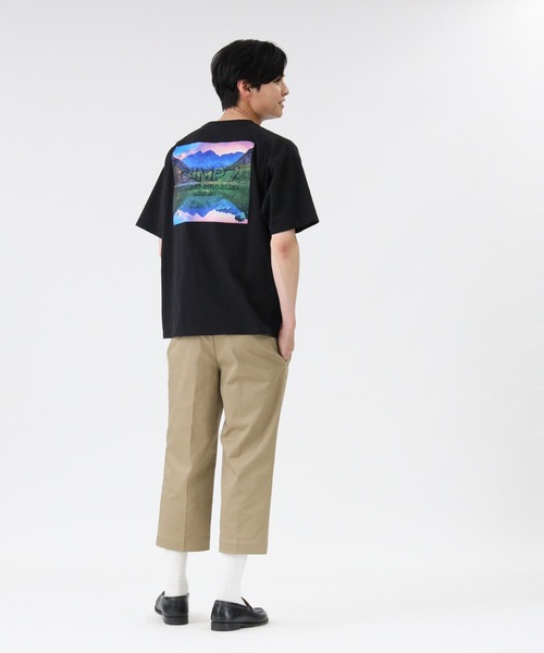 CAMP7（キャンプセブン）の「【CAMP7】エンボスフォトＴシャツ（Tシャツ/カットソー・メンズ・ブラック/オリーブ/ホワイト・L/M/XL）」の20枚目の写真
