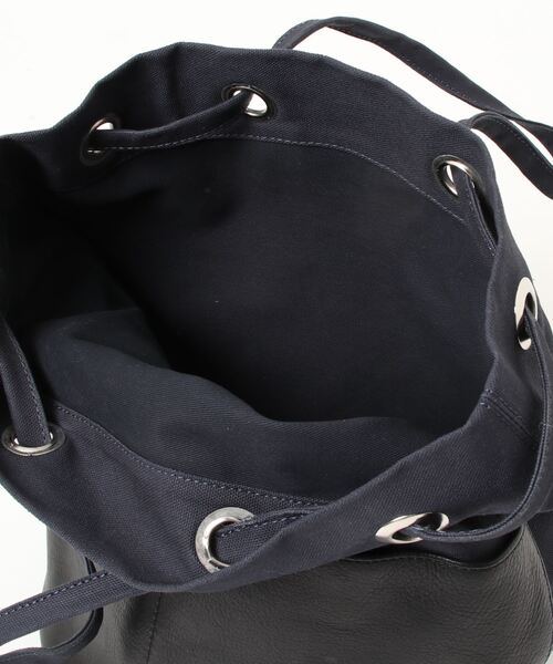 BICASH（ビカーシ）の「【BICASH/ビカーシ】キャンバス 巾着バッグ/#B856（トートバッグ・メンズ・ブラック/ネイビー/グレー・FREE）」の4枚目の写真