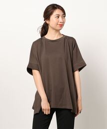 Samansa Mos2 blue | ポンチョTEE(Tシャツ/カットソー)