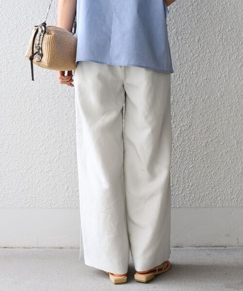 SHIPS（シップス）の「〈手洗い可能〉ソリッド/ドット サイドベンツイージーパンツ◇（その他パンツ・レディース・ライトグレー/ブラック/グリーン・38/36）」の17枚目の写真