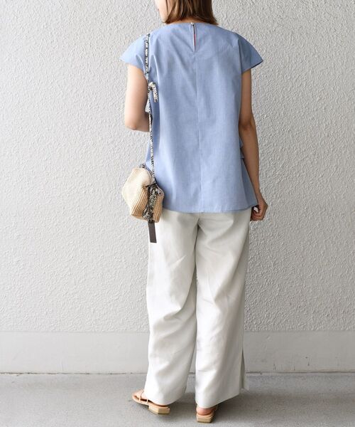 SHIPS（シップス）の「〈手洗い可能〉ソリッド/ドット サイドベンツイージーパンツ◇（その他パンツ・レディース・ライトグレー/ブラック/グリーン・38/36）」の21枚目の写真