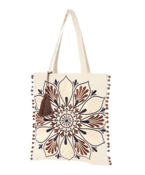 BAYFLOW（ベイフロー）の「エンブロイダリートート（トートバッグ・レディース・スカイブルー/ブルー/アイボリー・FREE）」の17枚目の写真