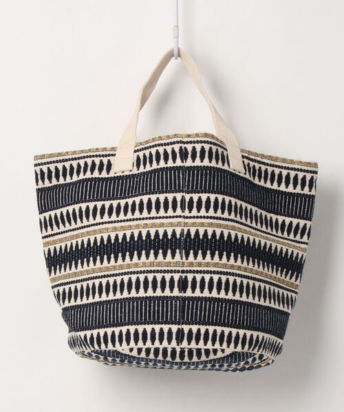 Samansa Mos2 blue（サマンサモスモスブルー）の「エスニカンバッグL（トートバッグ・レディース・ネイビー/グレー・LARGE）」の6枚目の写真