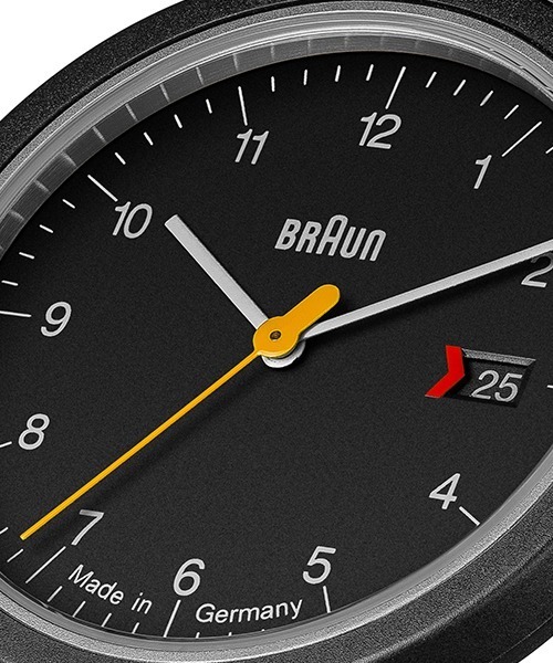 時計 BRAUN AW10EVO AW10 Braun gents EVO classic watch - black dial and black