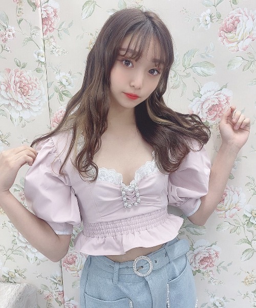 Swankiss（スワンキス）の「TS denim puff TOPS（その他トップス・レディース・ブラック/ピンク/ブルー・FREE）」の3枚目の写真