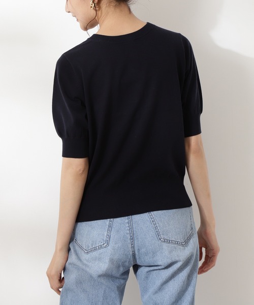 N.(N. Natural Beauty Basic)(エヌエヌナチュラルビューティーベーシック)の「◆パールボタン2WAYニット(ニット/セーター・レディース・ネイビー/レッド/オフホワイト/グリーン・MEDIUM)」の13枚目の写真