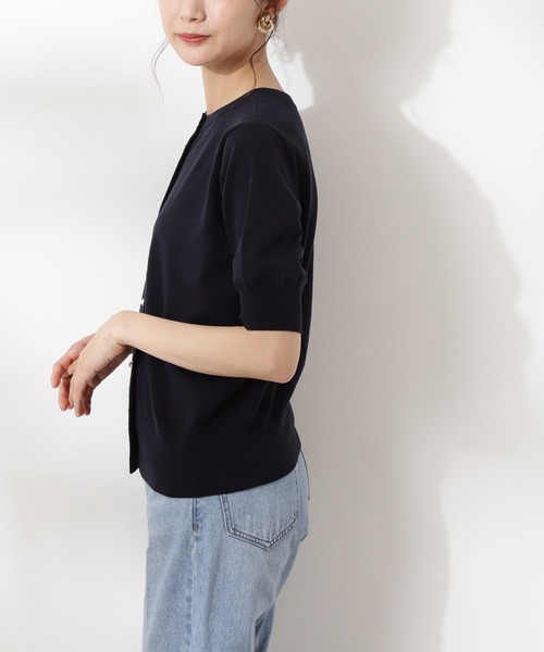 N.(N. Natural Beauty Basic)(エヌエヌナチュラルビューティーベーシック)の「◆パールボタン2WAYニット(ニット/セーター・レディース・ネイビー/レッド/オフホワイト/グリーン・MEDIUM)」の15枚目の写真