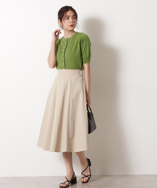 N.(N. Natural Beauty Basic)(エヌエヌナチュラルビューティーベーシック)の「◆パールボタン2WAYニット(ニット/セーター・レディース・ネイビー/レッド/オフホワイト/グリーン・MEDIUM)」の17枚目の写真