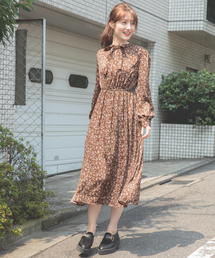 ブランド古着 Heather ヘザーのワンピース ドレス 花柄 ボタニカル柄 古着通販 Zozoused