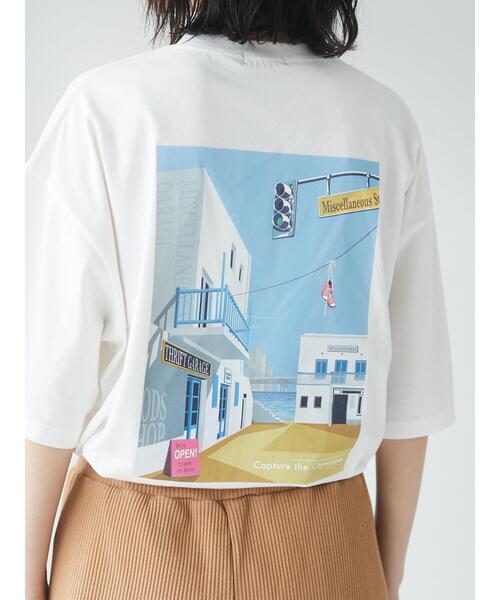 CRAFT STANDARD BOUTIQUE(クラフトスタンダードブティック)の「MISCELLANEOUS TEE *◇(Tシャツ/カットソー・レディース・オフホワイト/杢グレー・LL/M/L)」の15枚目の写真