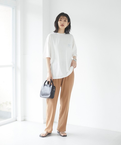 CRAFT STANDARD BOUTIQUE(クラフトスタンダードブティック)の「MISCELLANEOUS TEE *◇(Tシャツ/カットソー・レディース・オフホワイト/杢グレー・LL/M/L)」の8枚目の写真